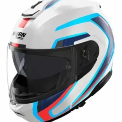 Casco N100-6 Radiante N-com Bianco Blu Rosso