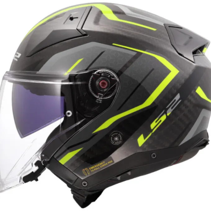 Casco OF603 Infinity II Carbon Urus carbonio giallo