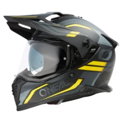 Casco O'Neal A-SRS Spike V25 Nero Opaco Giallo