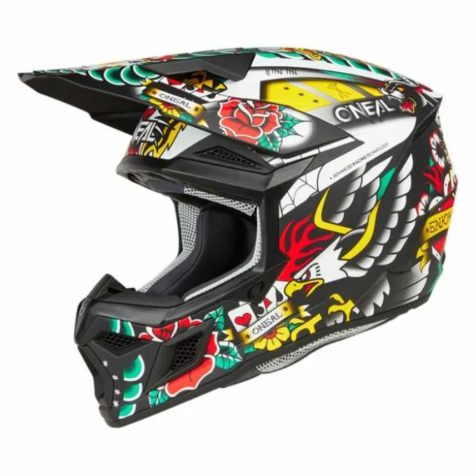 Casco O'neal 3Srs Inked V25 Multicolor Opaco