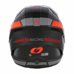 Casco O'neal 3Srs Vision V24 Nero Opaco Rosso Fluo