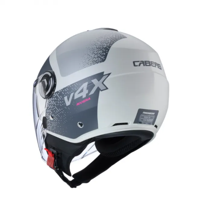 Casco Riviera V4 X Alpha Sabbia Opaco Antracite Grigio