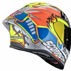 Casco Scorpion Exo R1 Evo II Air Aron Giallo Blu