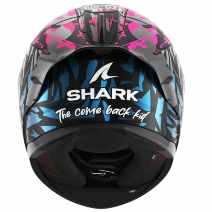 Casco Skwal Cup Replica Redding Mat Blu Rosa