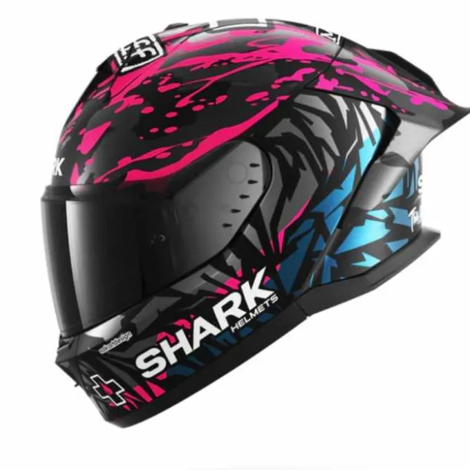 Casco Skwal Cup Replica Redding Mat Blu Rosa