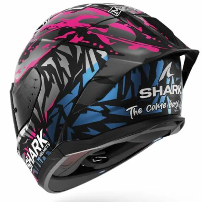Casco Skwal Cup Replica Redding Mat Blu Rosa