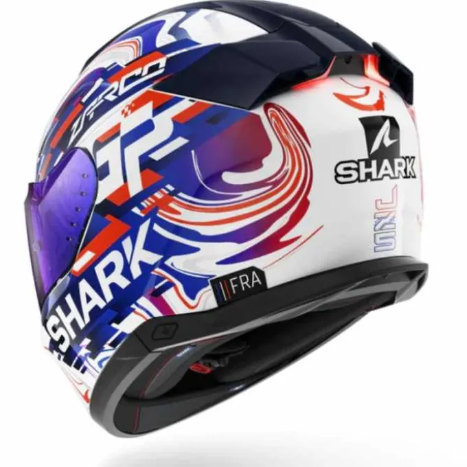 Casco Skwal I3 Replica Zarco Gp Bianco Viola