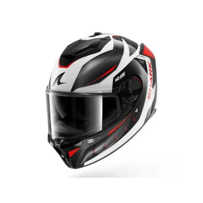 Casco Spartan GT Pro Carbon Mekarium Bianco Nero Rosso