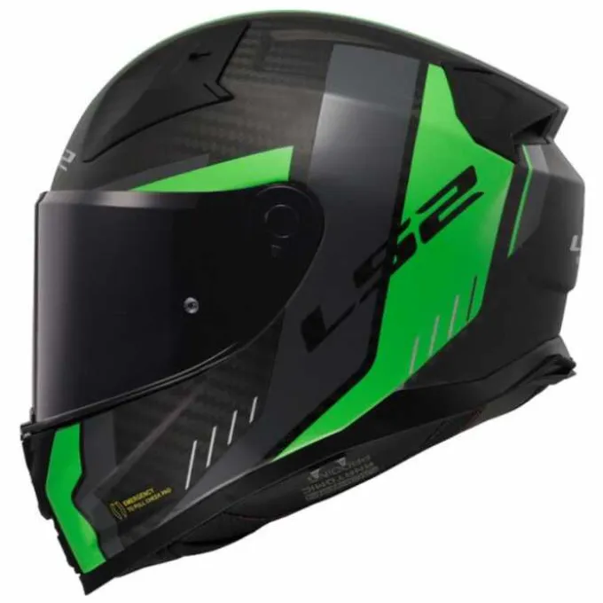 Casco Vector II FF811 Carbon Grid Nero Verde