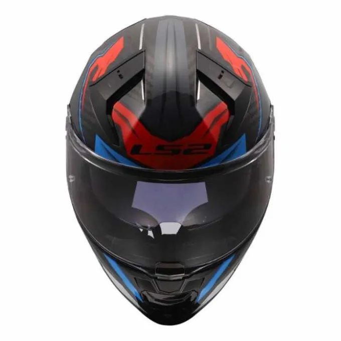 Casco Vector II FF811 Savage Carbonio Bianco Blu Rosso