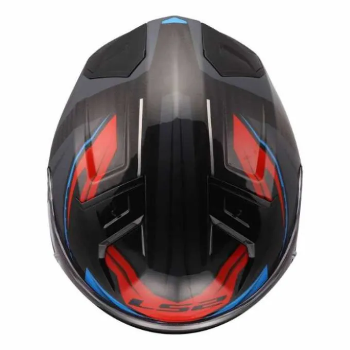 Casco Vector II FF811 Savage Carbonio Bianco Blu Rosso