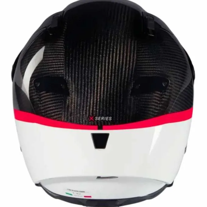 Casco X-804 RS Ultra Carbon D.O.C. Carbonio Bianco Rosso