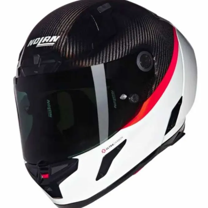 Casco X-804 RS Ultra Carbon D.O.C. Carbonio Bianco Rosso
