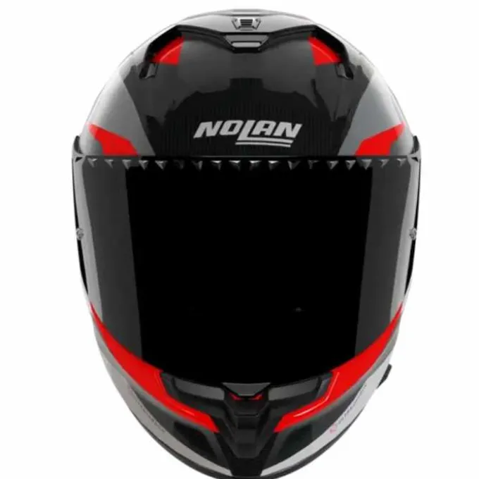 Casco X-904 Ultra Carbon Calibro Grigio Rosso