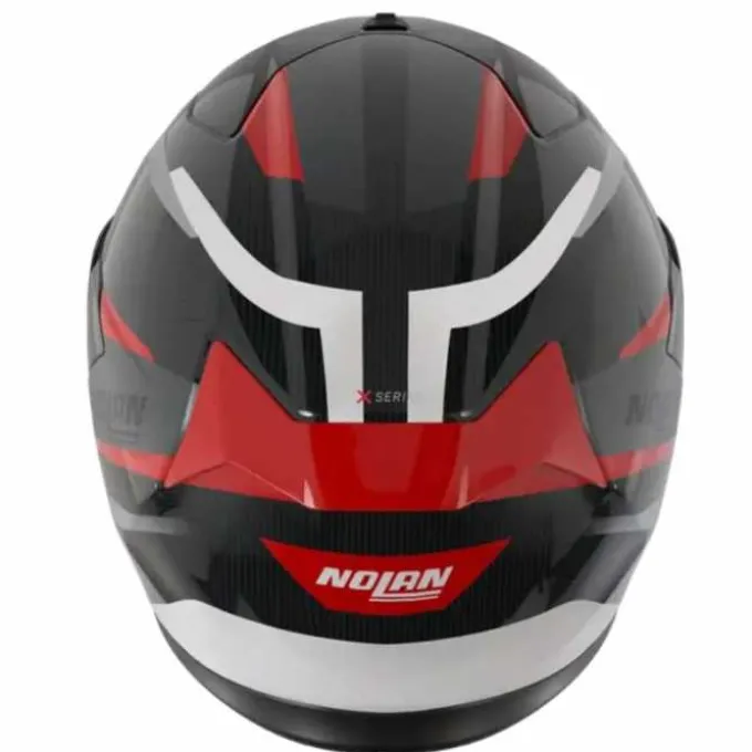 Casco X-904 Ultra Carbon Calibro Grigio Rosso
