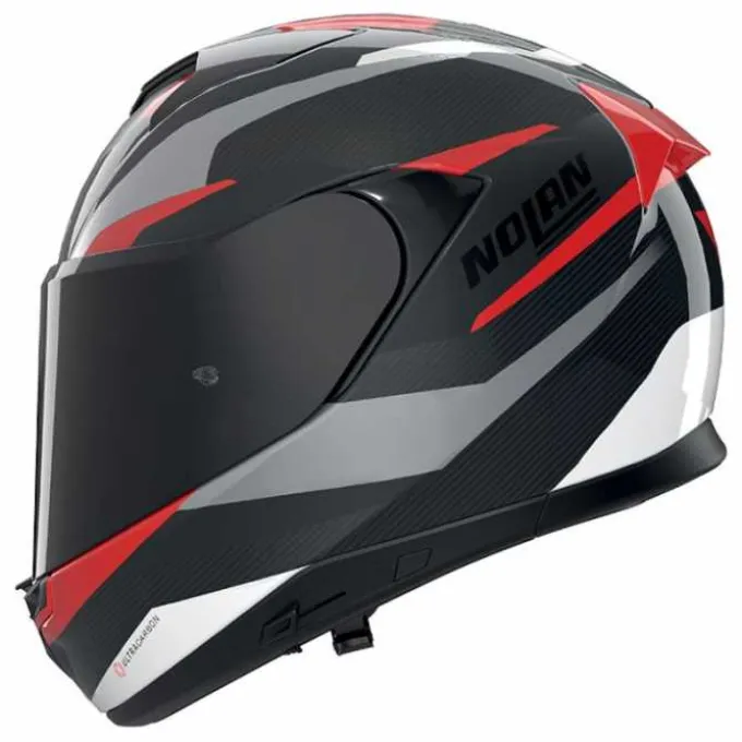 Casco X-904 Ultra Carbon Calibro Grigio Rosso