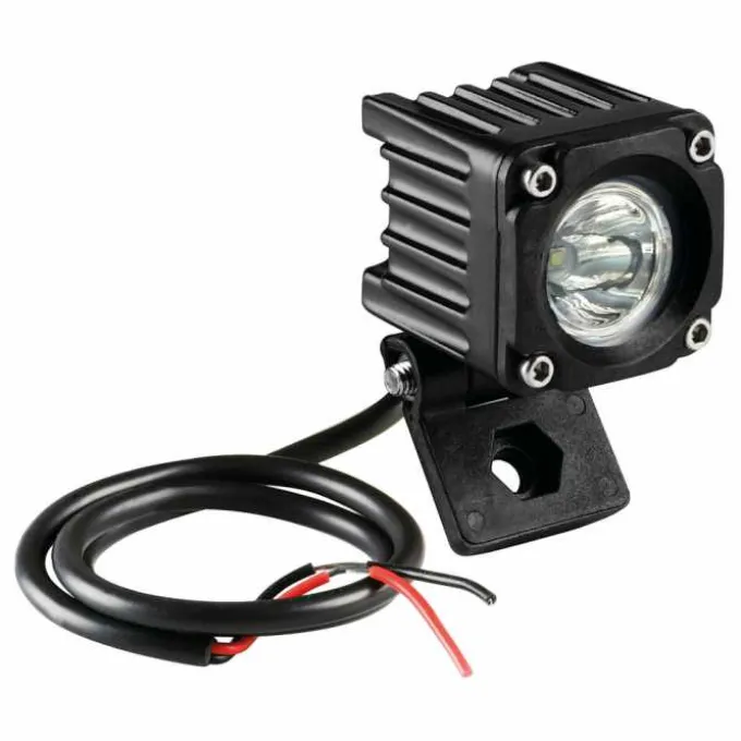 Faro ausiliario quadrato 10W 1 Led Luce Focalizzata
