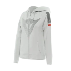 Felpa Fade Lady Full Zip Grigio Rosso