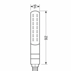 Frecce a Led "Line-Sq" Rear Nere
