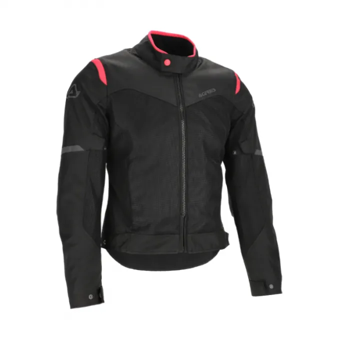 Giacca CE Ramsey Vented 2.0 Lady Nero Fuxia