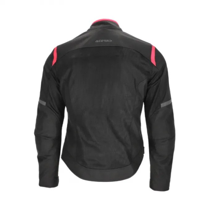 Giacca CE Ramsey Vented 2.0 Lady Nero Fuxia