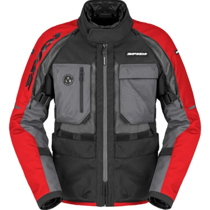 Giacca Crossmaster 2 H2out rosso grigio nero