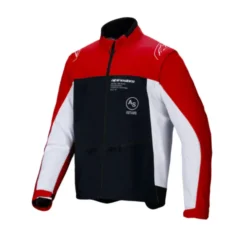 Giacca Lite-Dura SoftShell Nero Rosso Bianco