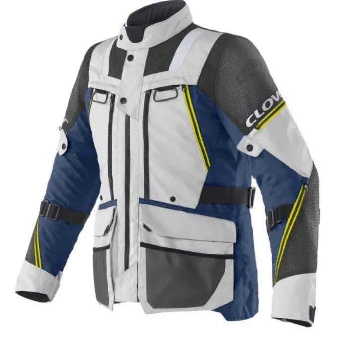 Giacca Outland-3 Wp Grigio Blu Giallo