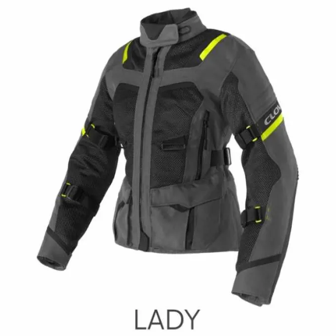 Giacca Ventouring-4 WP Lady Antracite Giallo