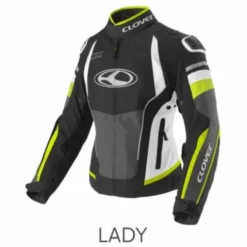 Giubbotto Airblade-5 Tex Lady Nero Bianco Giallo Fluo