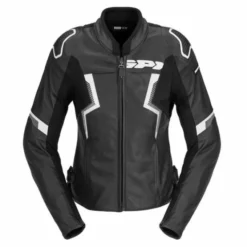 Giubbotto Evorider 3 Lady pelle Nero Bianco