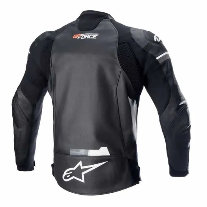 Giubbotto GP Force pelle Nero Bianco