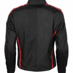 Giubbotto Queen Tex Nero Rosso