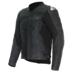 Giubbotto Racing 5 Pelle Traforato Nero