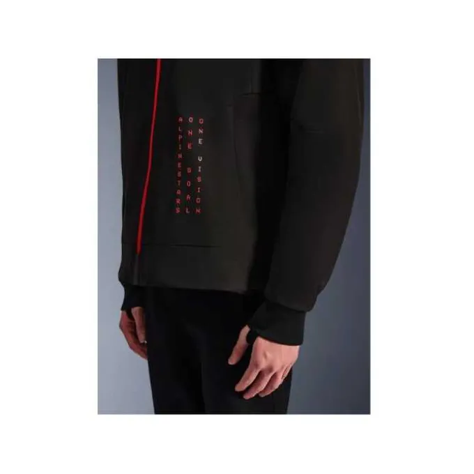 Giubbotto Radium Tech Hoodie Nero Rosso