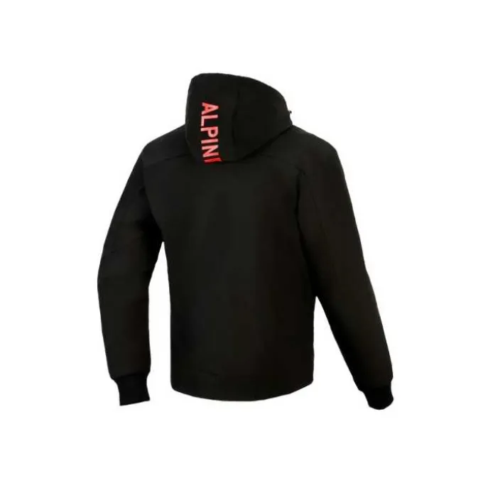 Giubbotto Radium Tech Hoodie Nero Rosso