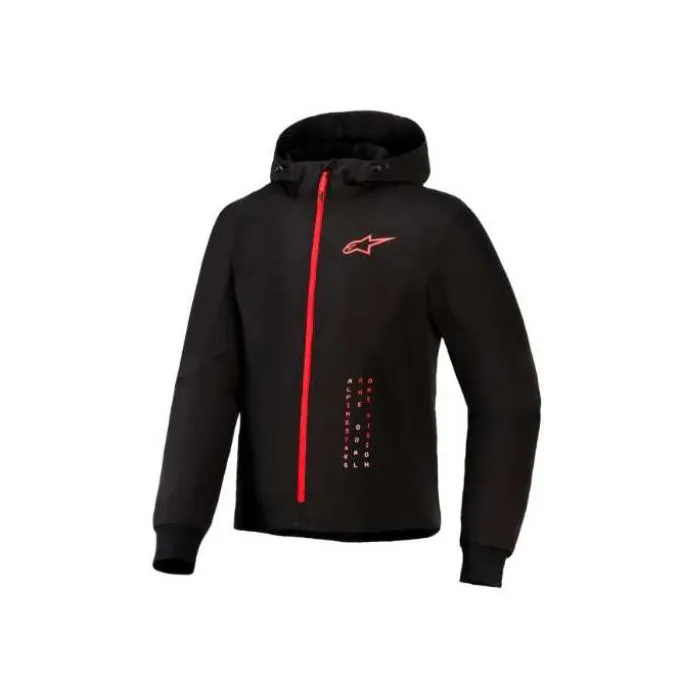 Giubbotto Radium Tech Hoodie Nero Rosso