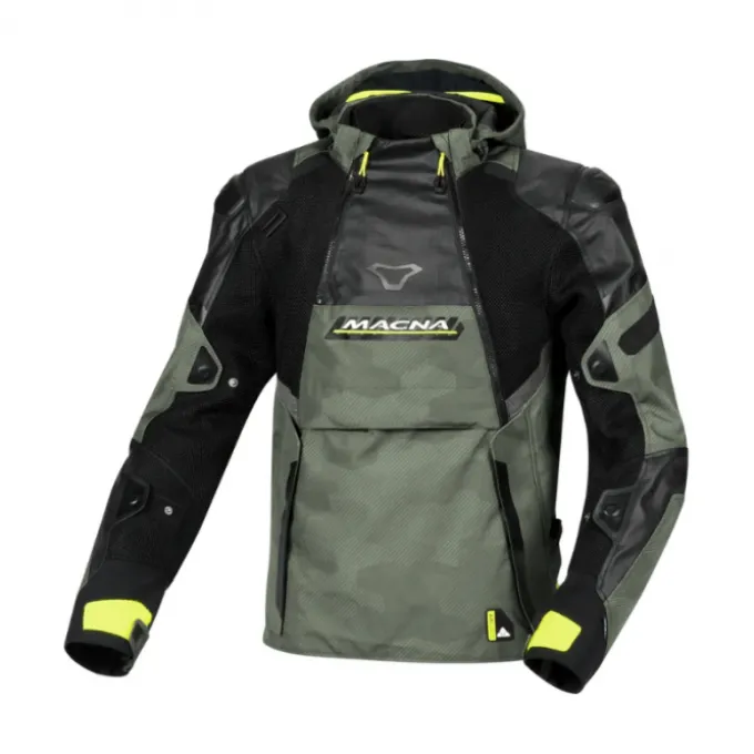 Giubbotto Tessuto Macna Bradical WP camo verde giallo nero
