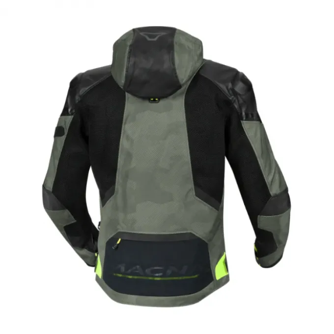 Giubbotto Tessuto Macna Bradical WP camo verde giallo nero
