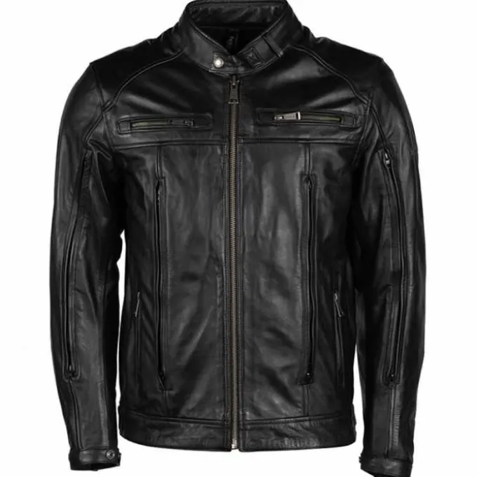 Giubbotto Vento Air Pelle Nero