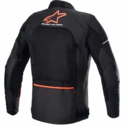 Giubbotto Viper V3 tex Nero Rosso Fluo