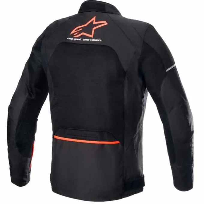 Giubbotto Viper V3 tex Nero Rosso Fluo