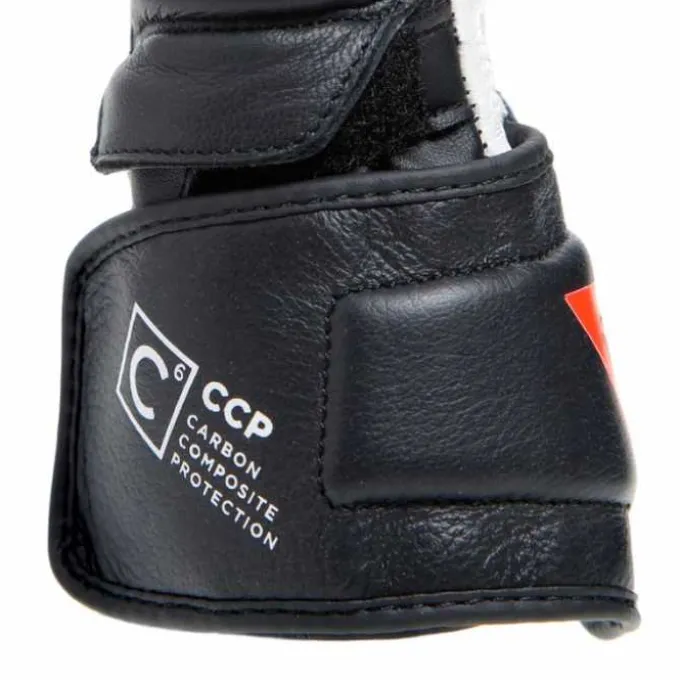 Guanto Carbon 4 Long Lady Nero Bianco Rosso Fluo