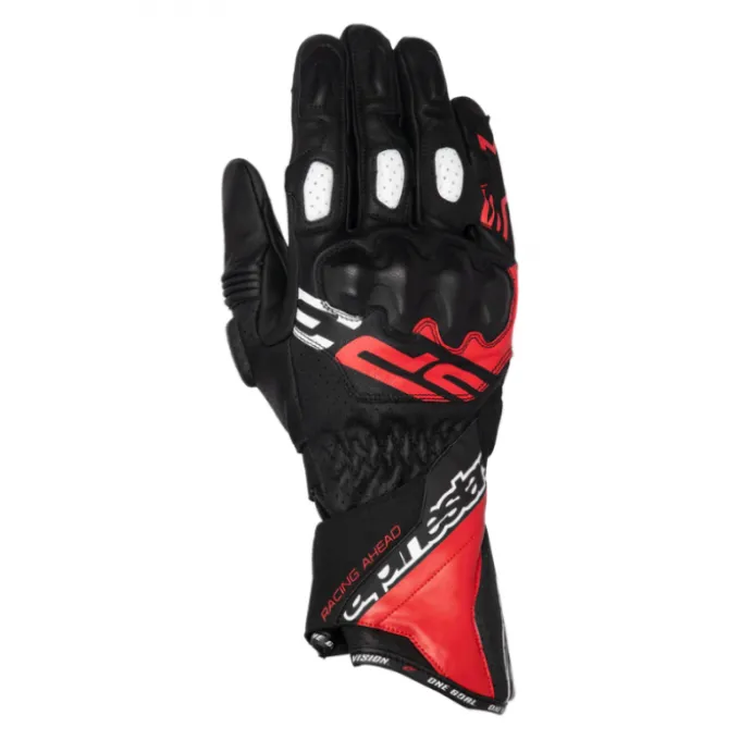 Guanto SP-3 nero rosso fluo