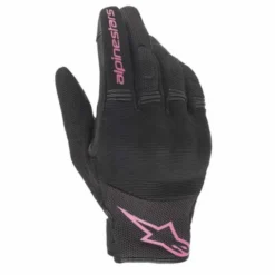 Guanto Stella Copper Nero Fuxia