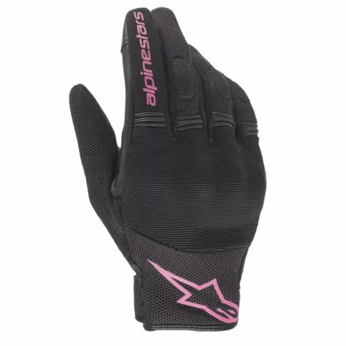 Guanto Stella Copper Nero Fuxia