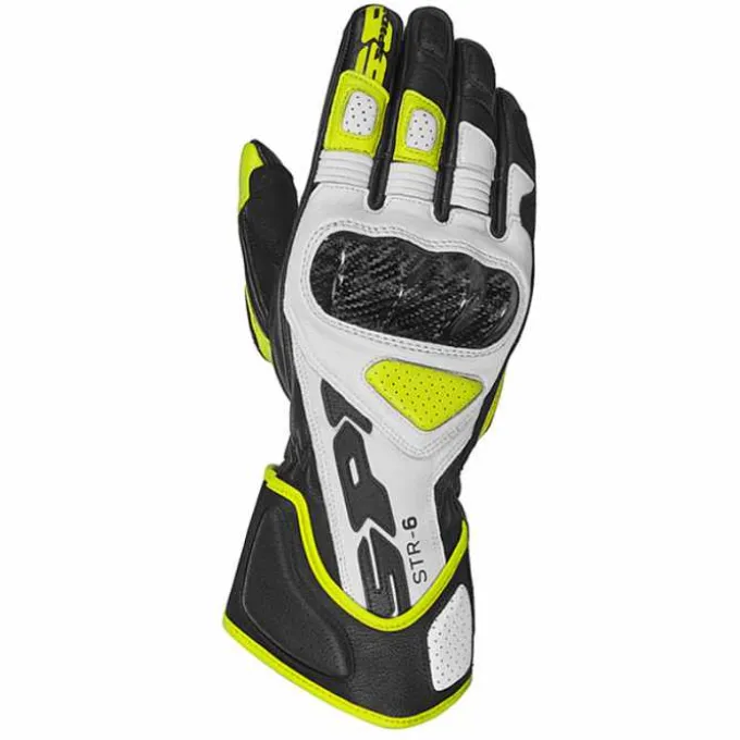 Guanto STR-6 Pelle Bianco Giallo