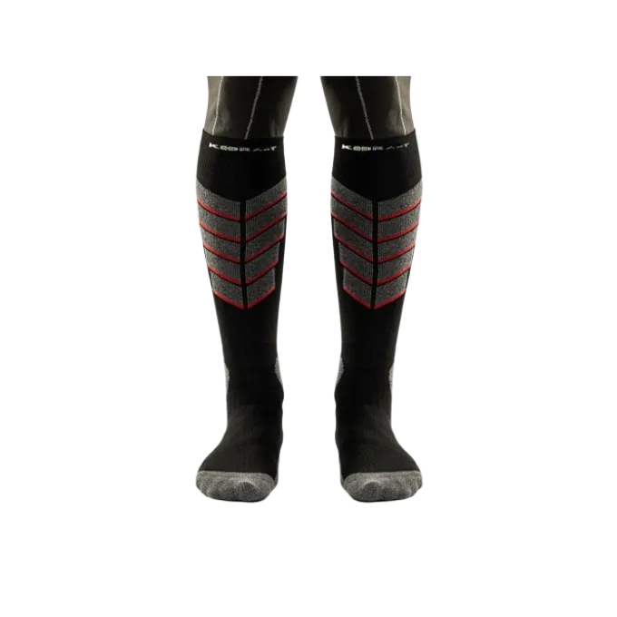 Kedra-T Tecno Calze Lunghe Nero Grigio Rosso Ultraleggero