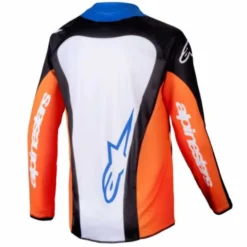 Maglia Youth Racer Melt Arancione Blu Bianco