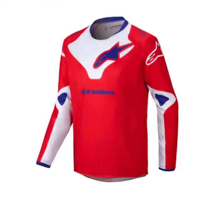 Maglia Youth Racer Veil rosso bianco